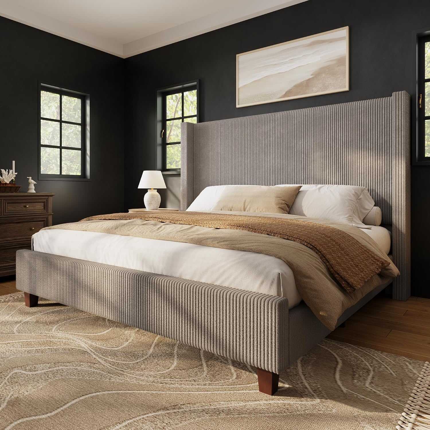 Canopy Bed Frame Metal Queen - Cadre de lit Queen Size avec
