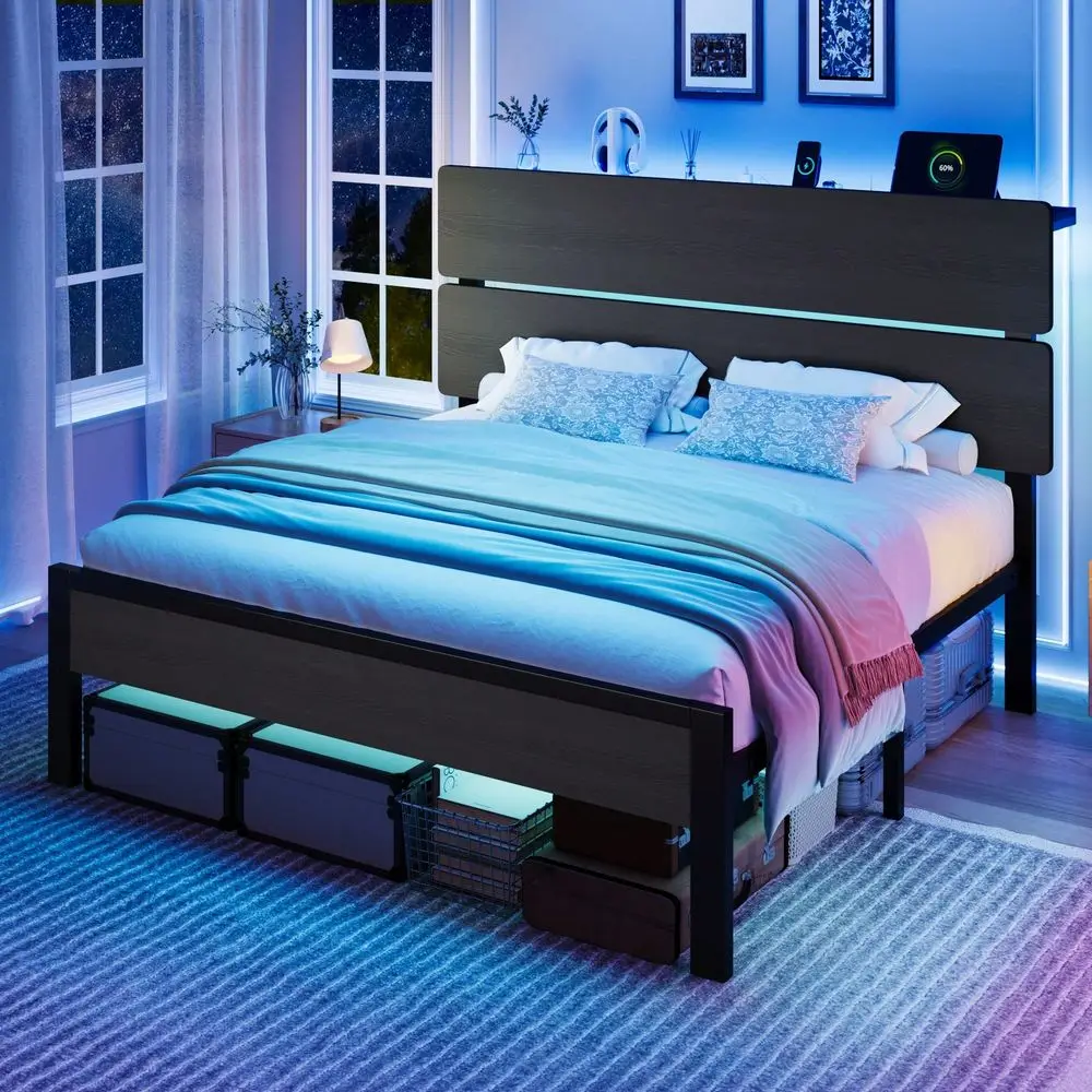 Canopy Bed Frame Metal Queen - Cadre de lit double, queen ou