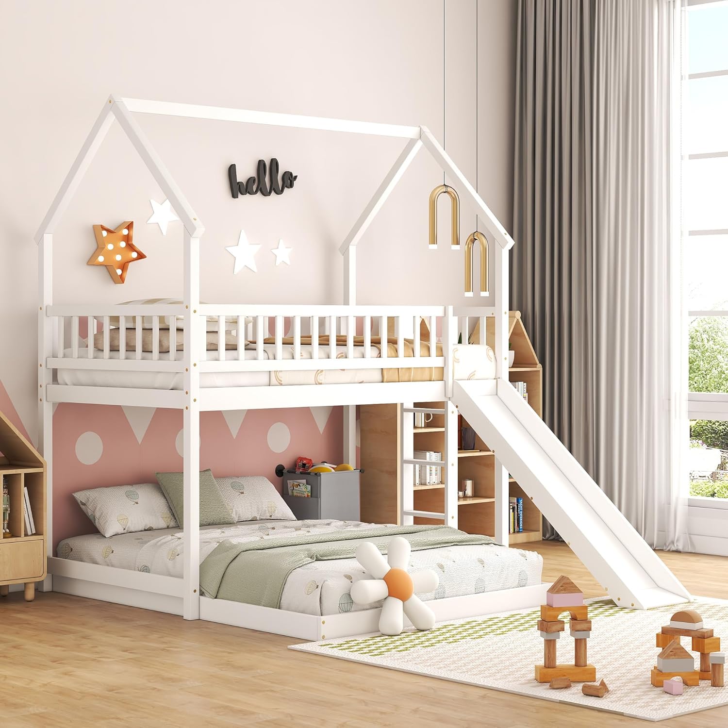 Bunk Bed With Stairs And Slide - Lit superposé avec escalier et toboggan