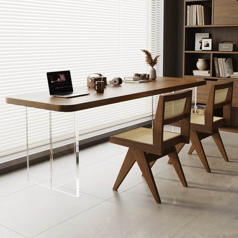 Bedroom Furniture - Bureau flottant en acrylique nordique et