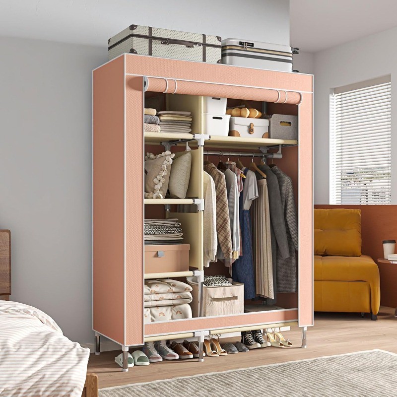 Wardrobe Closet Portable Fabric Cover - Armoire portable, organisation de suspension de