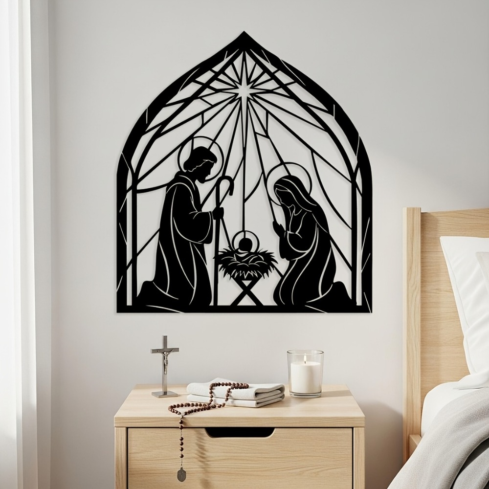 Sofas - CIFBUY Décoration Murale Métallique Religieuse de