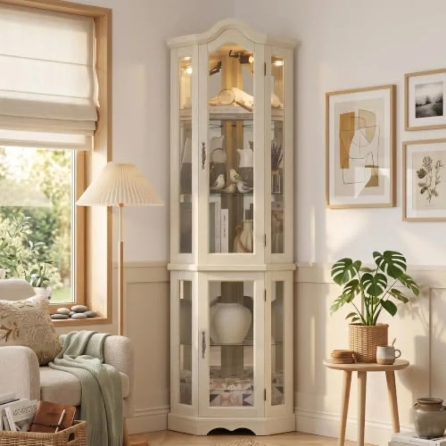 Storage - Vitrine d'angle pour bar et rangement