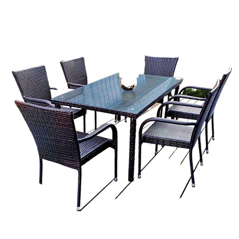 Outdoor Furniture - Tables et chaises d'extérieur en rotin,