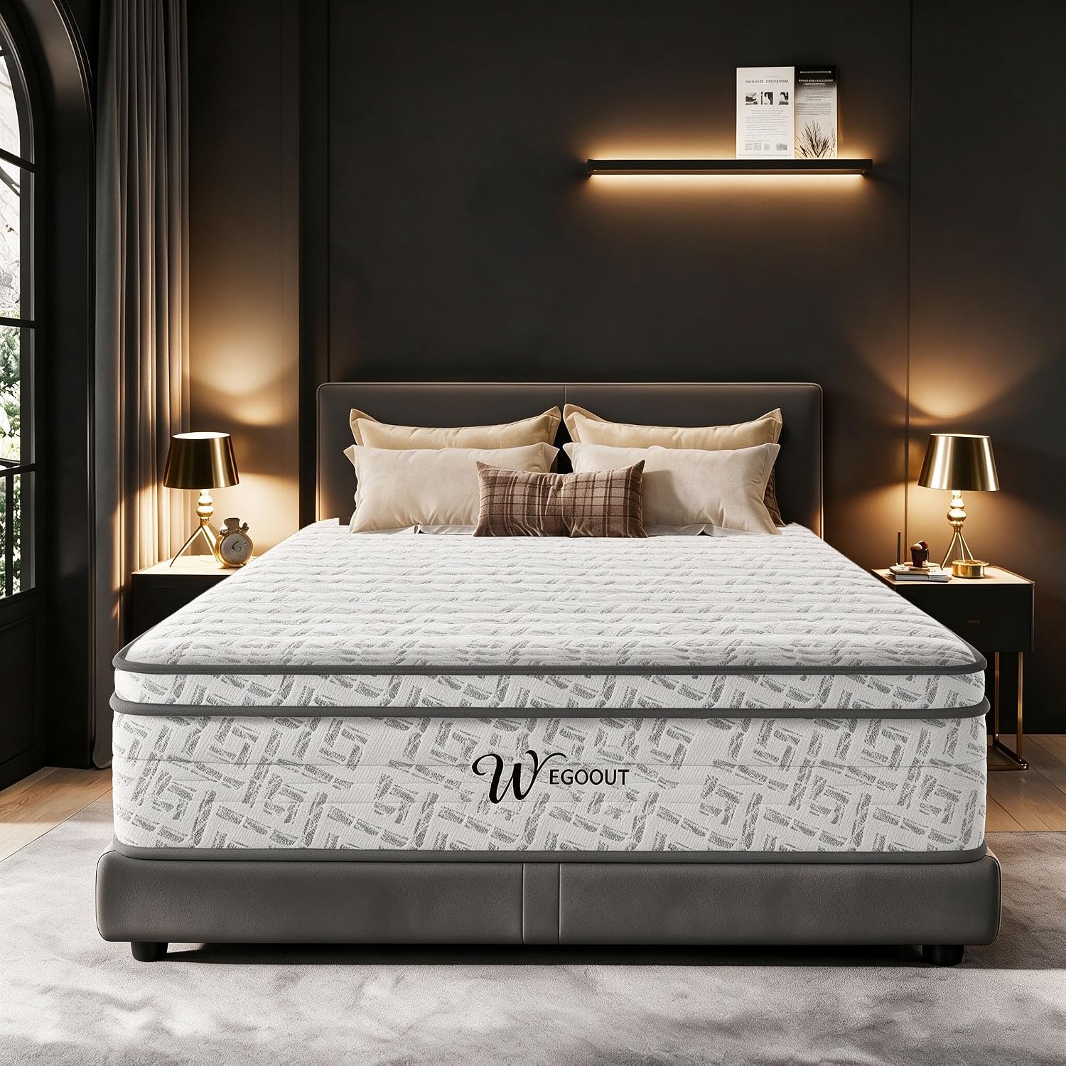 Memory Foam Mattress In A Box Queen - Matelas Queen Size 12 pouces, fermeté