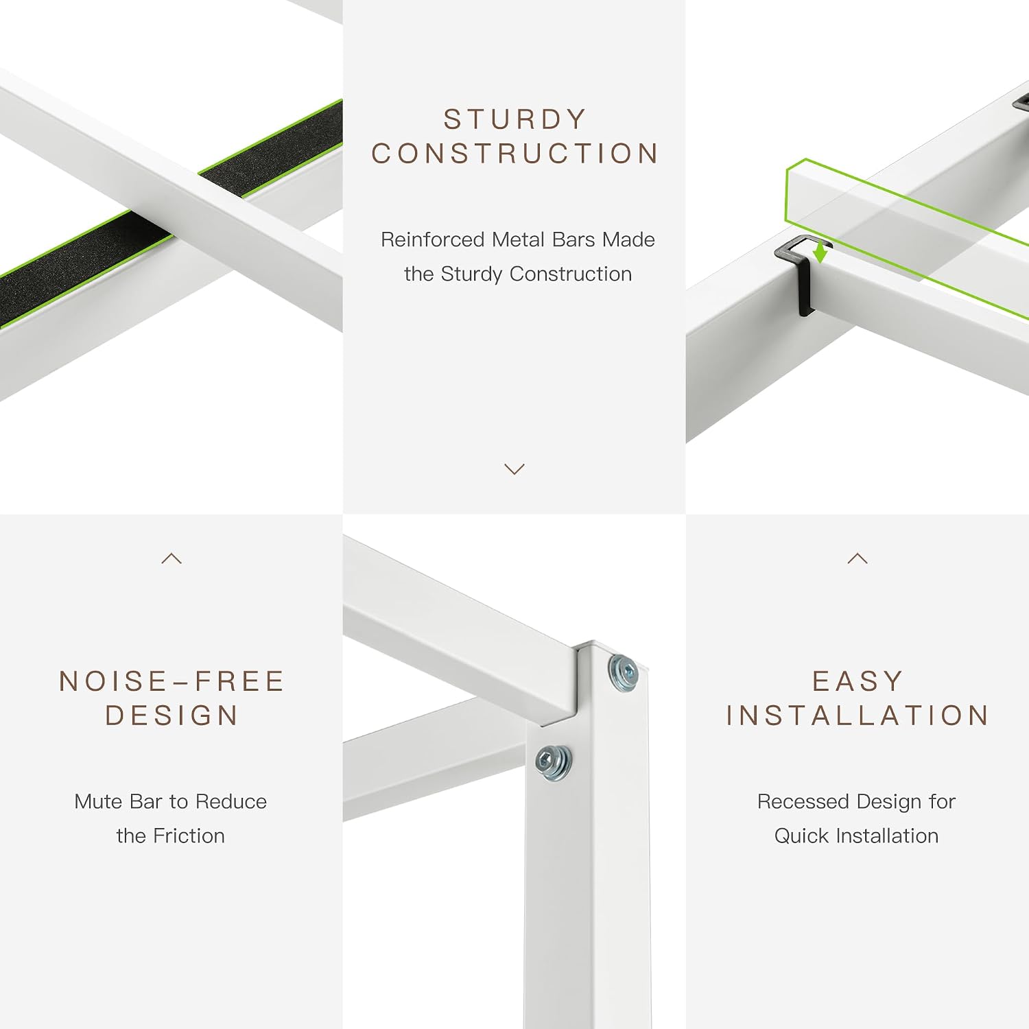 Canopy Bed Frame Metal Queen - Cadre de lit à baldaquin Queen
