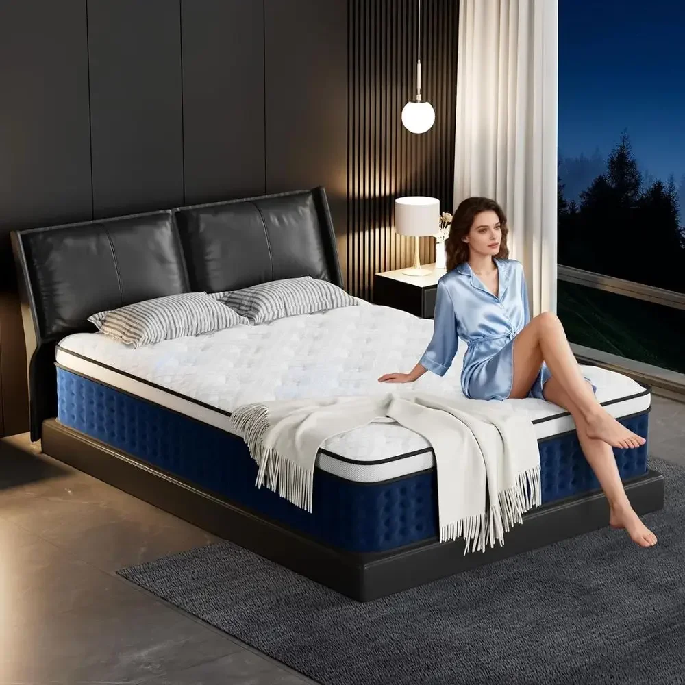 Memory Foam Mattress In A Box Queen - Matelas hybride de 12 pouces, taille