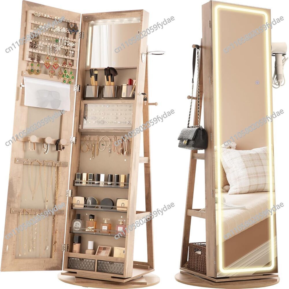 Armoire à bijoux avec miroir,  - Full Length Mirror Jewelry Armoire avis et prix