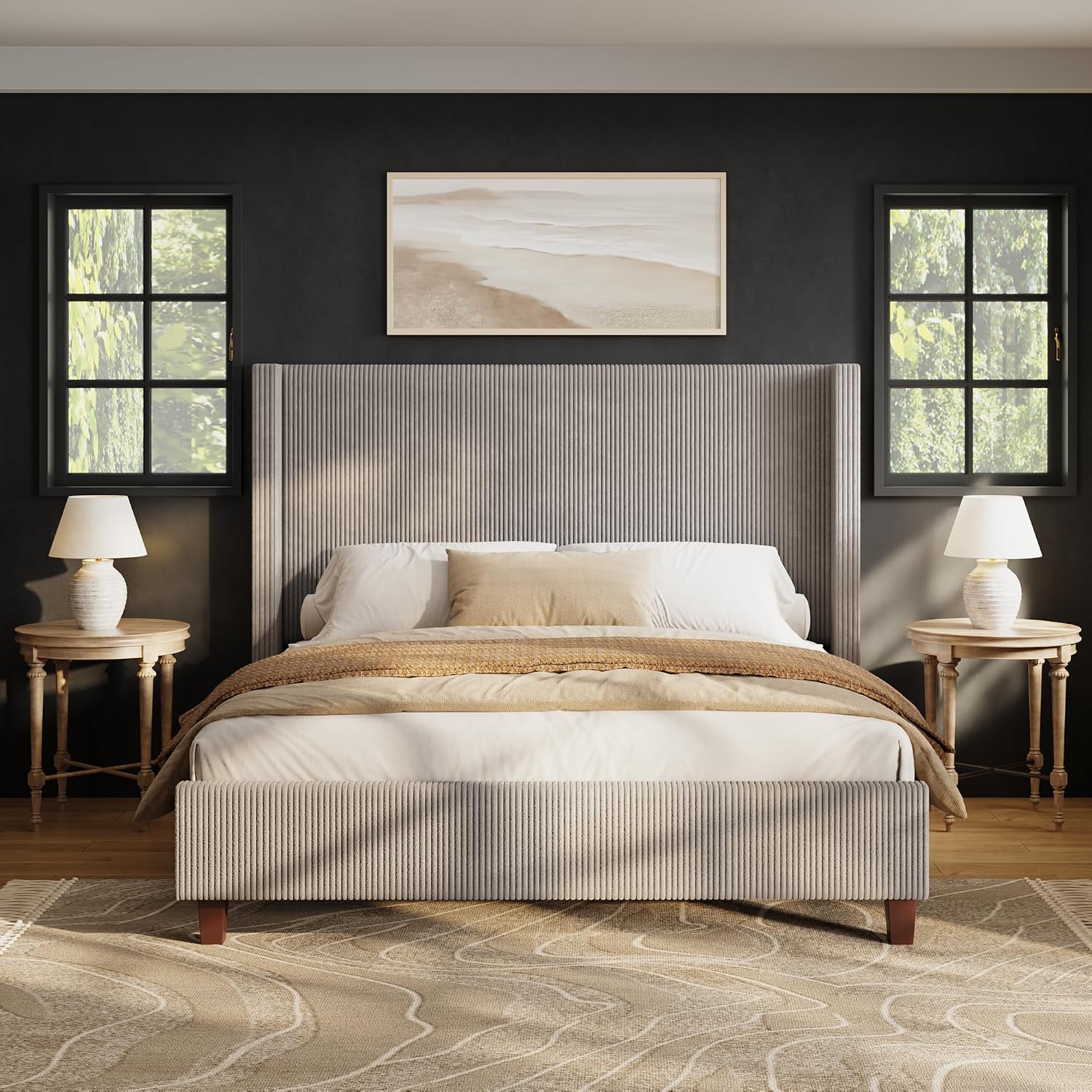 Cadre de lit Queen Size avec t - Canopy Bed Frame Metal Queen avis et prix