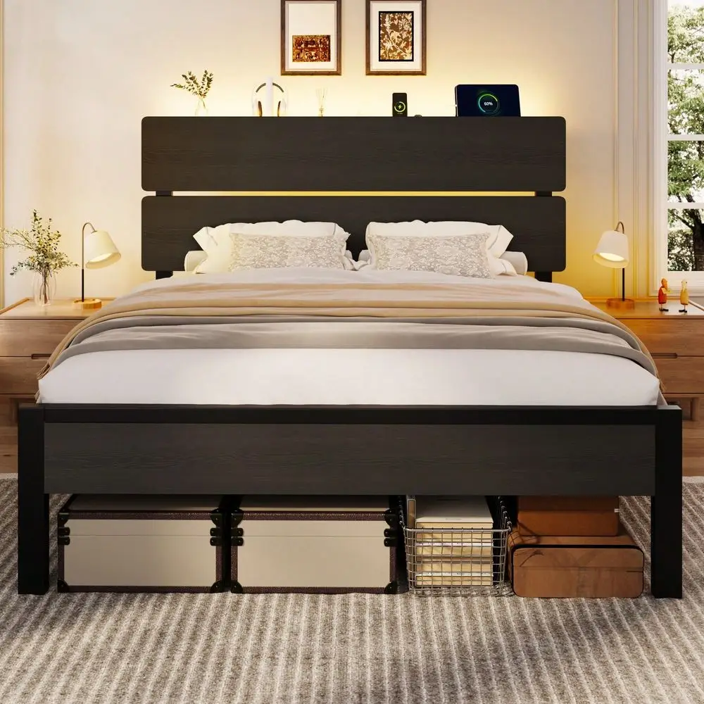 Cadre de lit double, queen ou  - Canopy Bed Frame Metal Queen avis et prix