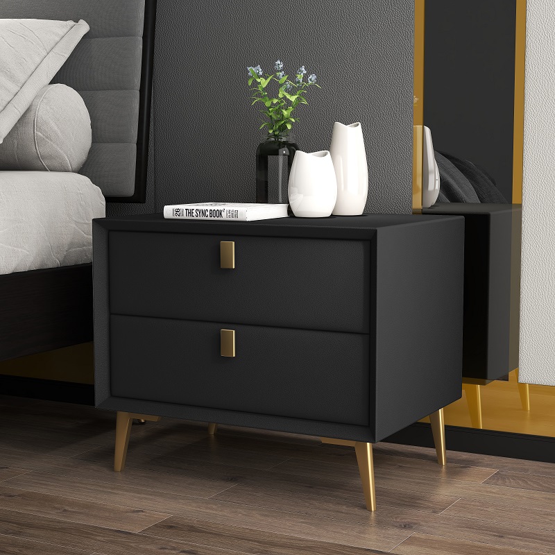 Table de chevet moderne en sim - Solid Wood Nightstand 2 Drawers avis et prix