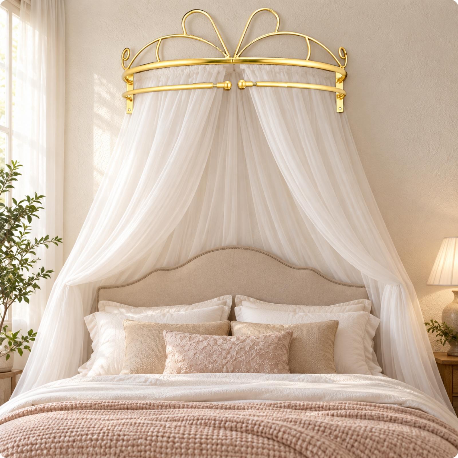 Cadre de rideau de lit en méta - Canopy Bed Frame Metal Queen avis et prix