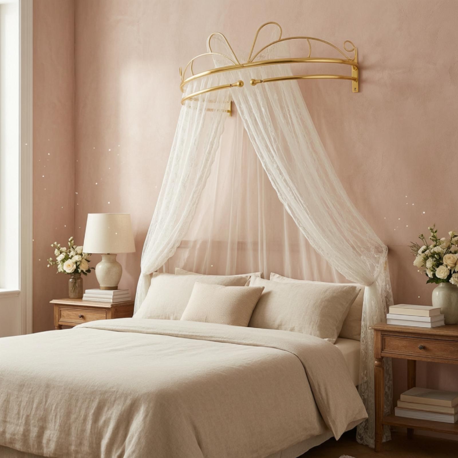 Cadre de rideau de lit en méta - Canopy Bed Frame Metal Queen avis et prix