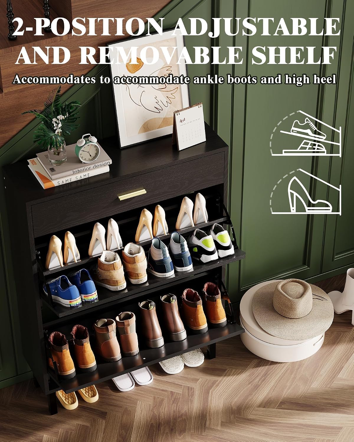 Meuble à chaussures étroit pou - Shoe Rack Cabinet Narrow Entryway avis et prix