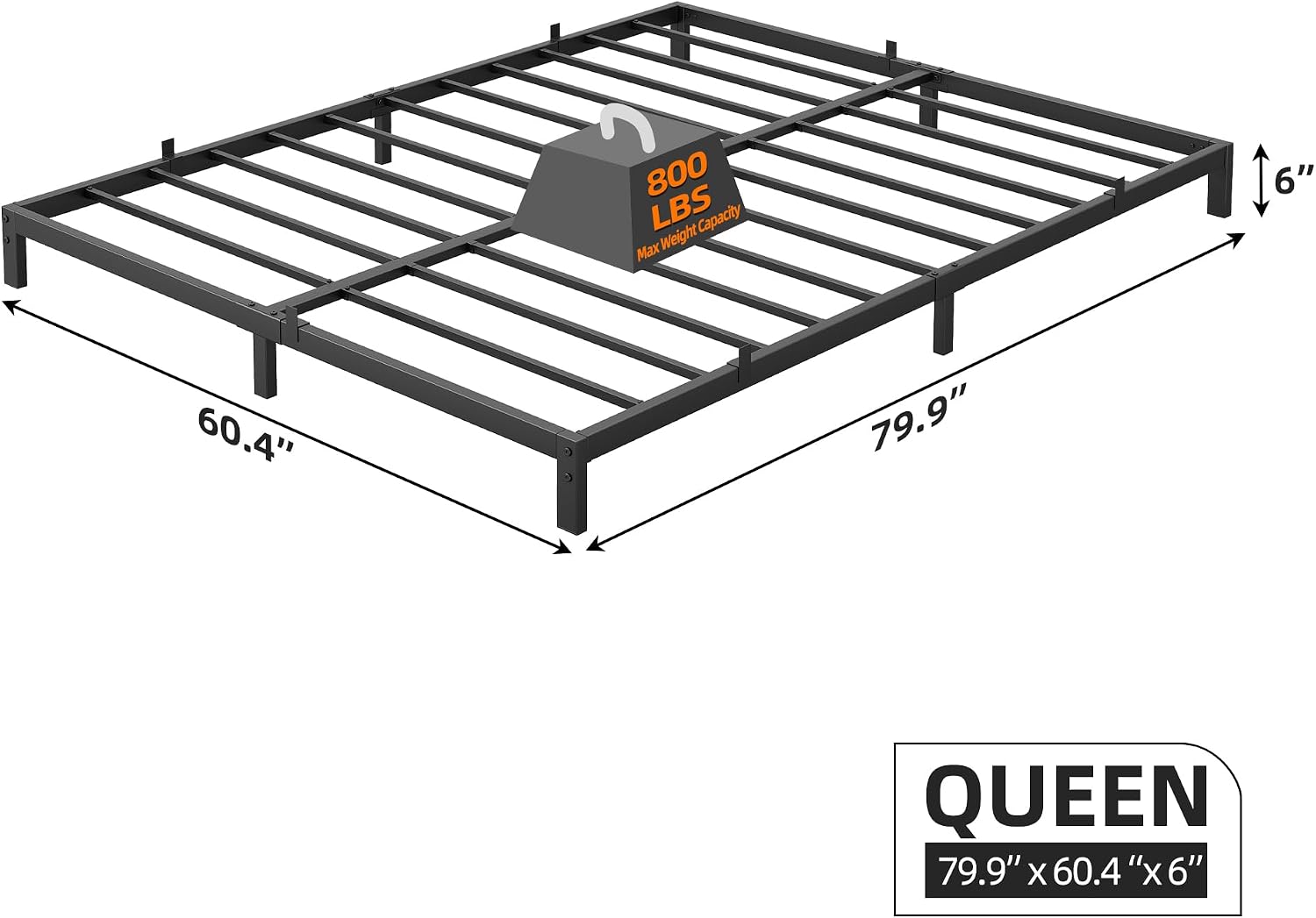 Cadre de lit Queen Garvee en m - Canopy Bed Frame Metal Queen avis et prix