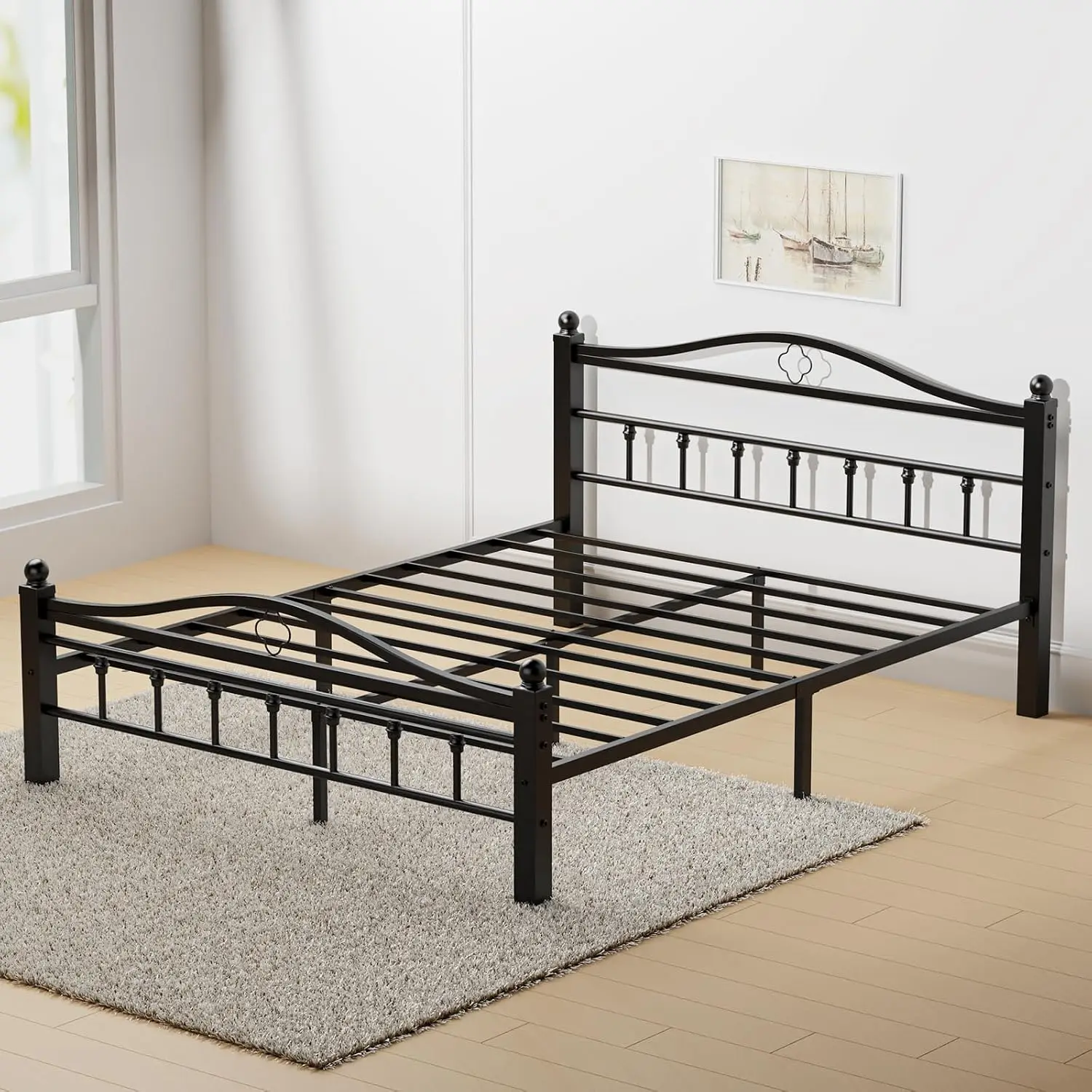 Cadre de lit en métal Queen av - Canopy Bed Frame Metal Queen avis et prix