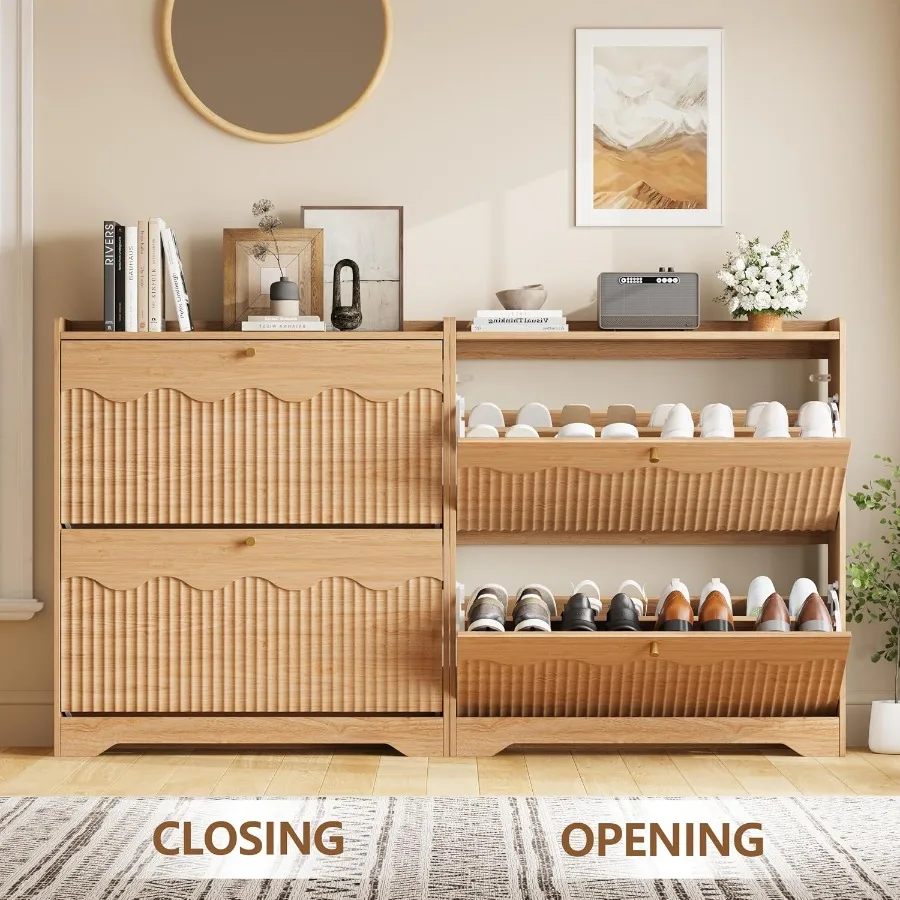 Armoire de rangement pour chau - Shoe Rack Cabinet Narrow Entryway avis et prix