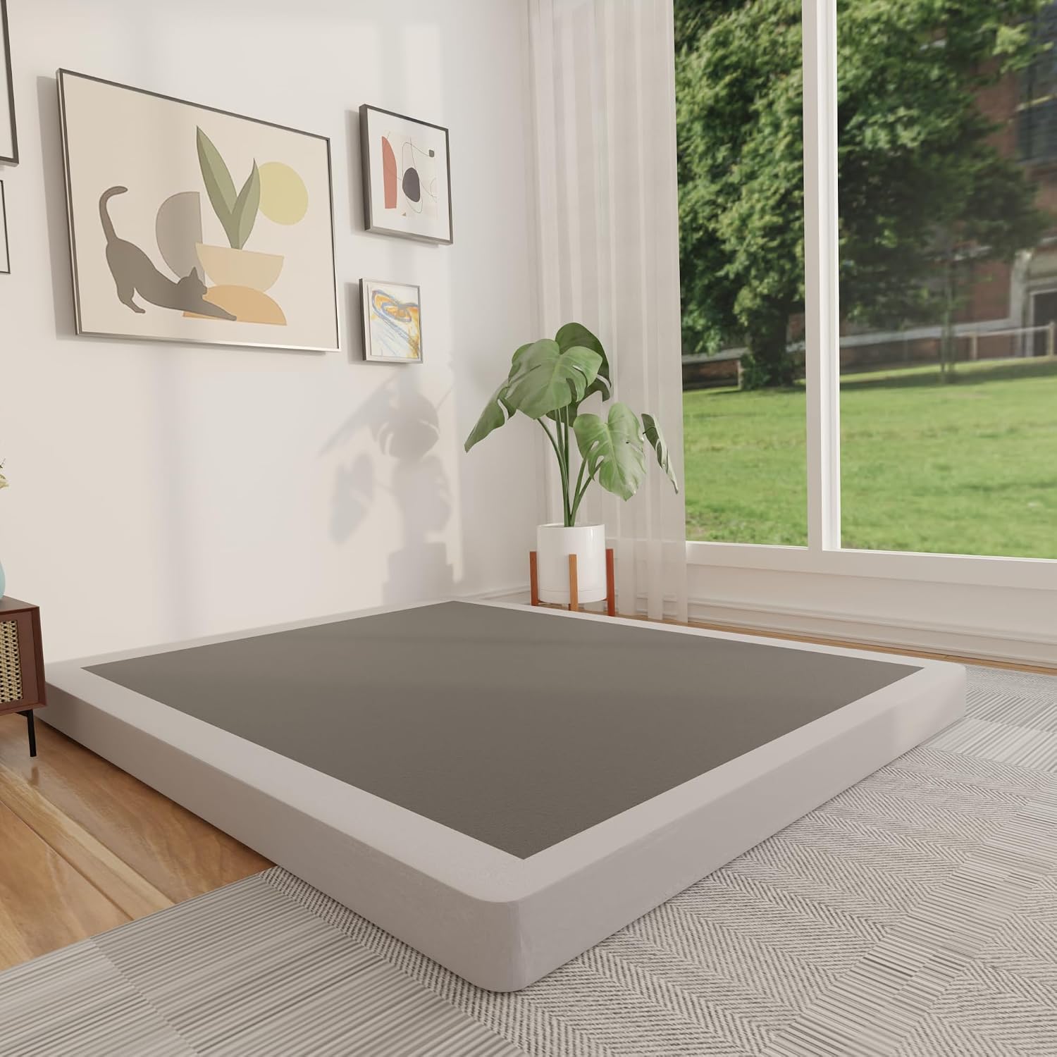 Sommier Queen de 4 pouces à pr - Canopy Bed Frame Metal Queen avis et prix