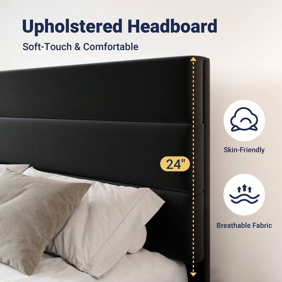 Cadre de lit plateforme taille - King Size Bed Frame With Storage Drawers avis et prix