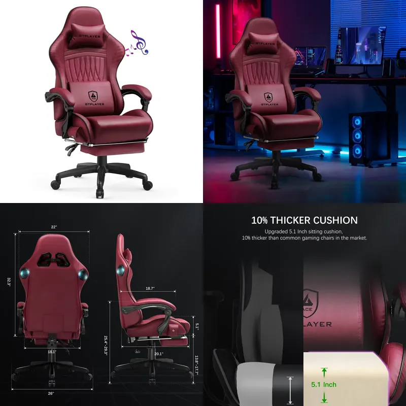 Chaise de jeu GTPLAYER avec ha - Office Furniture avis et prix