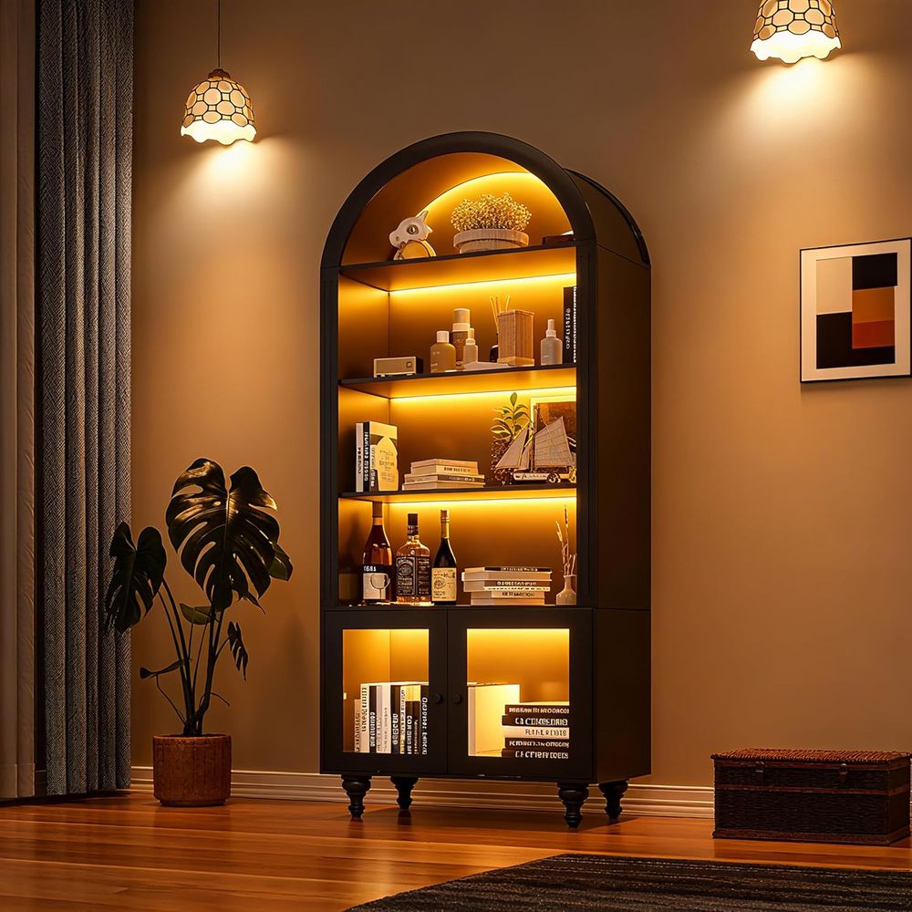 Vitrine de rangement en bois à - Storage avis et prix